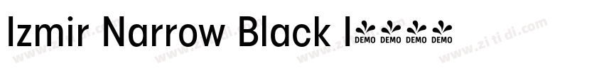 Izmir Narrow Black I字体转换